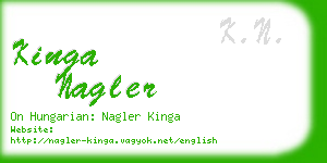 kinga nagler business card